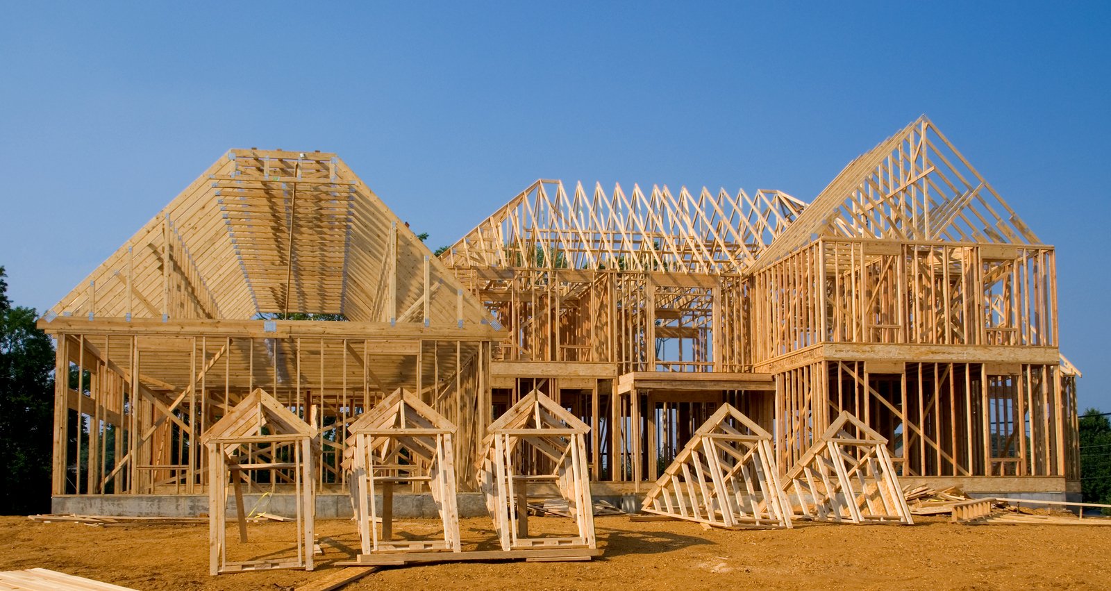 bigstock-New-Home-Construction-7386337
