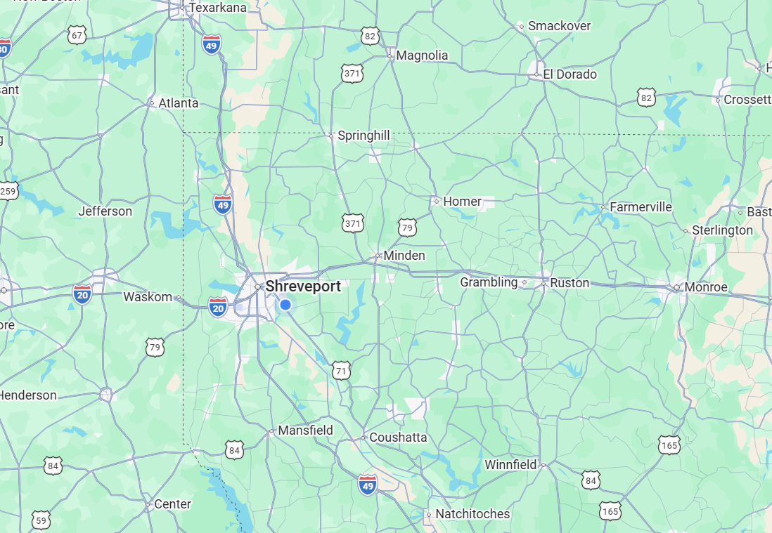 map of service area